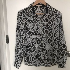 Vintage Banana Republic Geometric Print Blouse